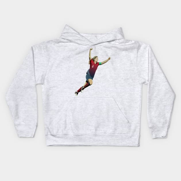 Norway's Captain Maren Mjelde Kids Hoodie by Webbed Toe Design's